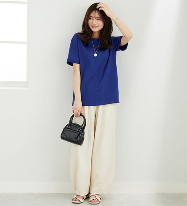 BELLUNA（ベルーナ）の「綿１００％大人顔サマ見えＴシャツ（Tシャツ）」｜詳細画像