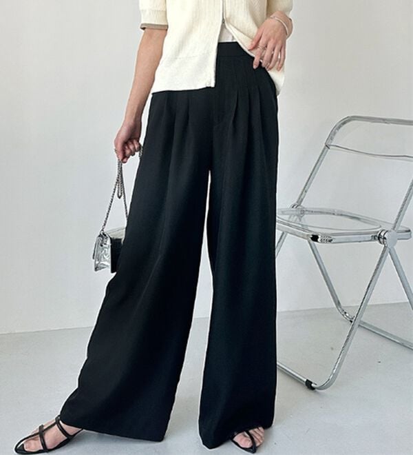 GeeRA（ジーラ）の「３タックワイドパンツ（フルレングスパンツ）」｜詳細画像