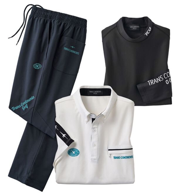 「【３点セット】＜トランスコンチネンツゴルフ＞アクティブウェア３点セット（メンズルームウェア）」｜ホワイトセット
