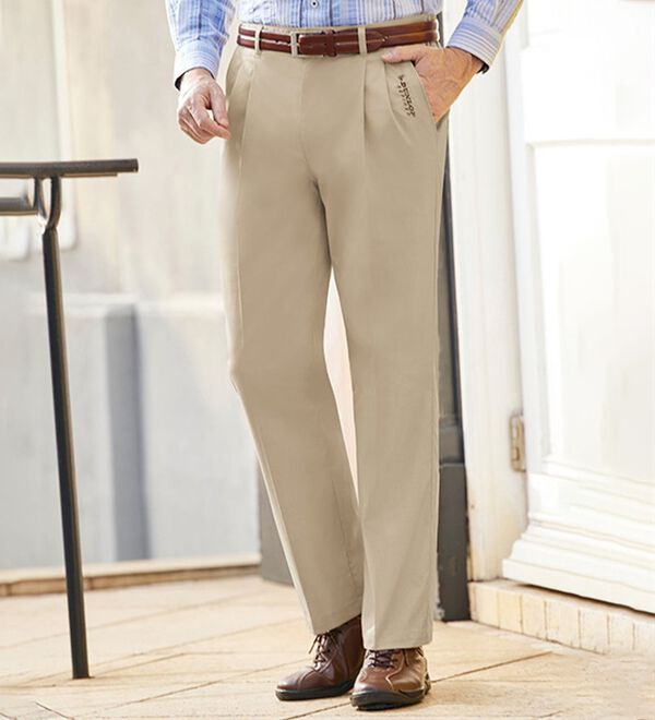 「【３本組】＜ダンロップ・リファインド＞安心定番チノパンツ（メンズチノパンツ）」｜詳細画像