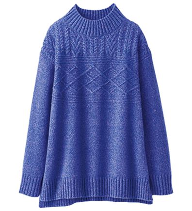 BELLUNA（ベルーナ）の「ミックス調ケーブルニットプルオーバー（ニット・セーター）」