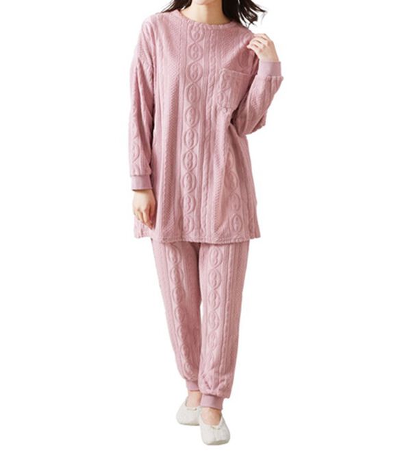 「ふわっかるケーブルパイルパジャマ（パジャマ・ルームウェア）」｜詳細画像