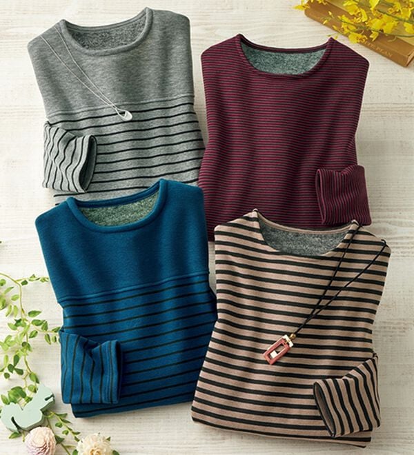 ルフラン（ルフラン）の「【４色組】毎日の主役！裏ファープルオーバー（カットソー）」｜4色組