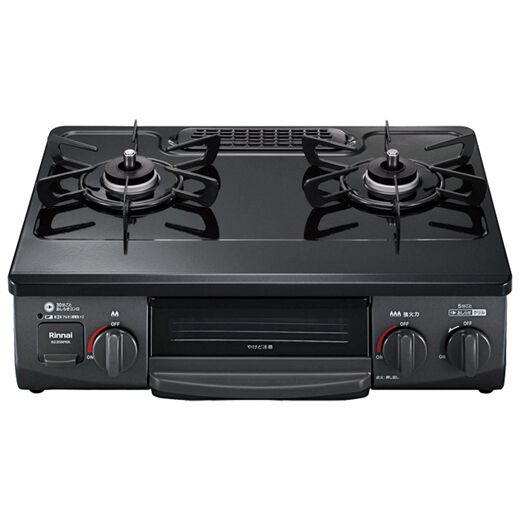 リンナイ ガステーブル(プロパンガスLP用) クリームベージュ Rinnai 左ハイカロリーバーナー RTE597BEL-LP 返品種別A