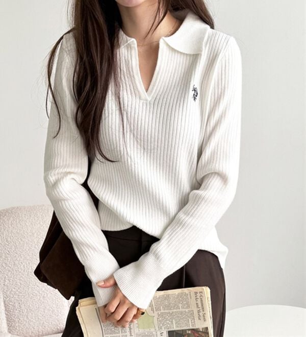 GeeRA（ジーラ）の「【U.S. POLO ASSN.】ポロ衿リブニット（ニット・セーター）」｜詳細画像