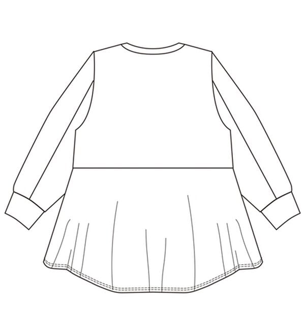 BELLUNA（ベルーナ）の「裏起毛ふくれジャカードペプラムチュニック（チュニック）」｜詳細画像