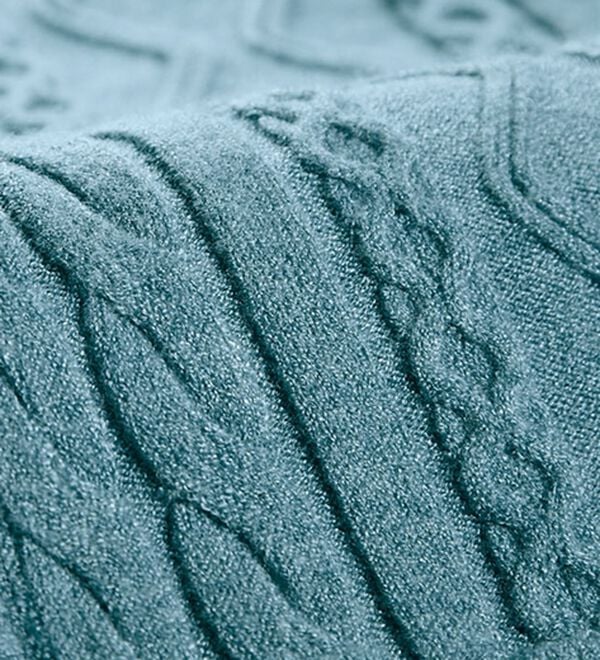 BELLUNA（ベルーナ）の「【２枚組】裏ベロアケーブルジップカーディガン（ニットカーディガン）」｜詳細画像