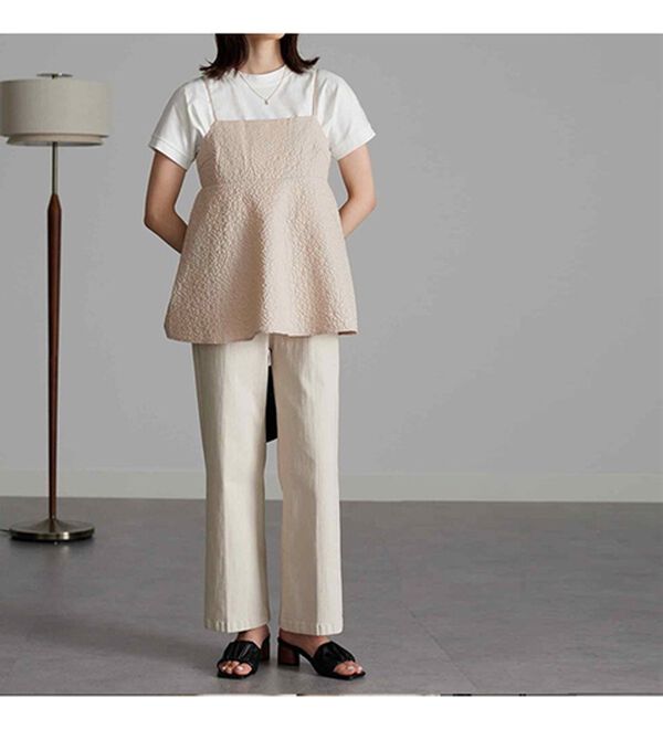 RANAN（ラナン）の「ふくれジャカードキャミブラウス（ブラウス）」｜詳細画像