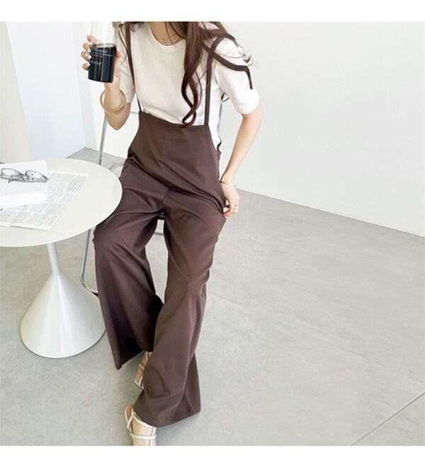 GeeRA（ジーラ）の「サロペットワイドパンツ（オールインワン）」｜詳細画像