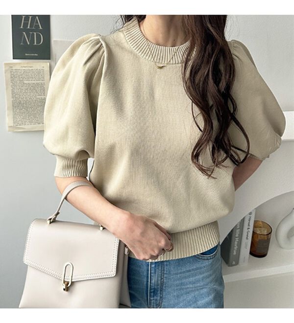 エディットフォールル abc HANDパフスリーブプルオーバー EDIT. FOR LULU（エディットフォールル）の「abc HAND