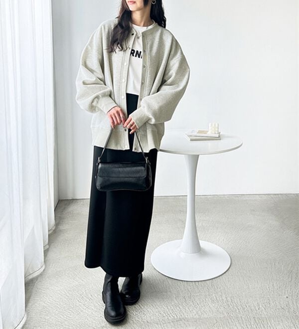 GeeRA（ジーラ）の「前後２ＷＡＹ裏起毛スウェットカーデ（その他カーディガン）」｜詳細画像