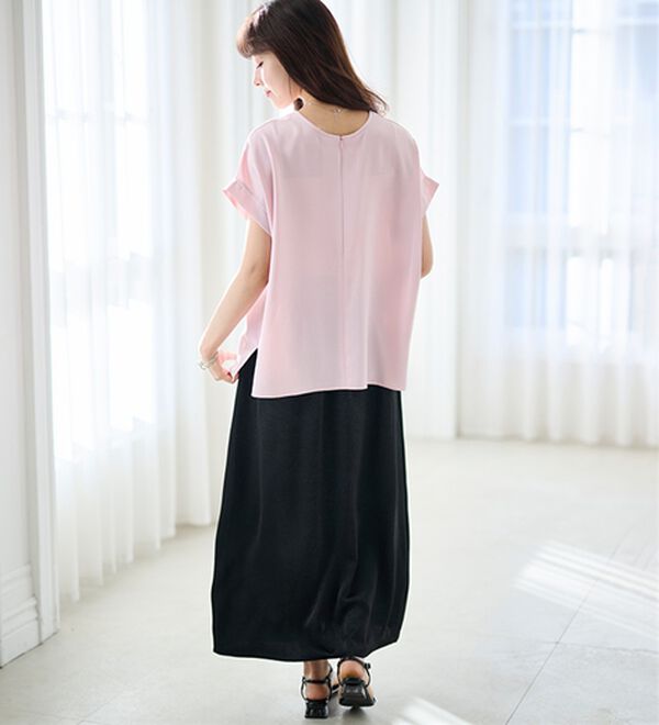 RANAN（ラナン）の「前後2WAYハーフジップブラウス（ブラウス）」｜詳細画像