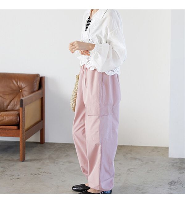 GeeRA（ジーラ）の「刺しゅうデザインショート丈ブラウス（ブラウス）」｜詳細画像