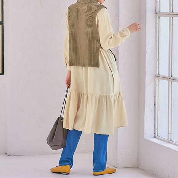 BELLUNA（ベルーナ）の「ベストとセットになったティアードワンピース（その他ワンピース）」｜詳細画像