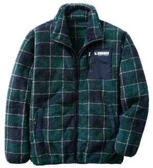 「総柄ボアブルゾン（メンズブルゾン）」｜チェック