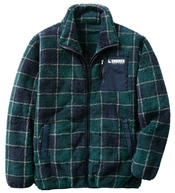 「総柄ボアブルゾン（メンズブルゾン）」｜チェック