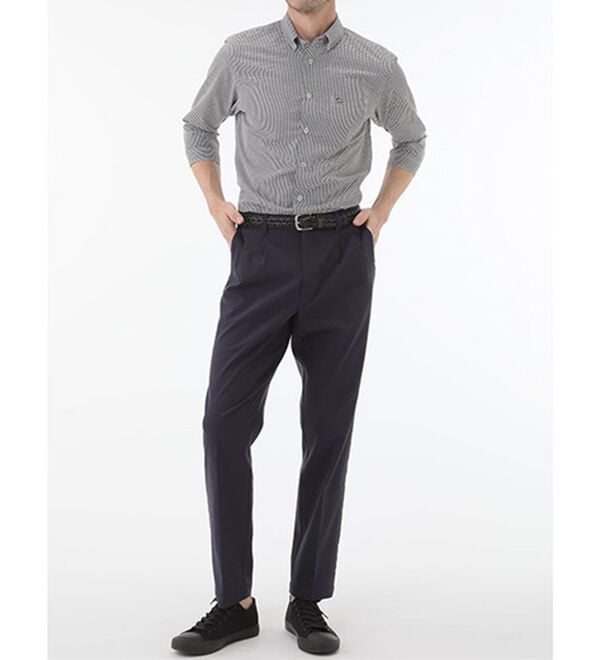 「＜アーノルド　パーマー＞シアサッカーデザインシャツ（長袖・７分袖）（メンズシャツ）」｜詳細画像