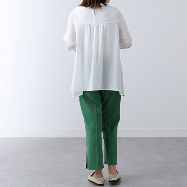 BELLUNA（ベルーナ）の「衿リブ使いブラウス（ブラウス）」｜詳細画像