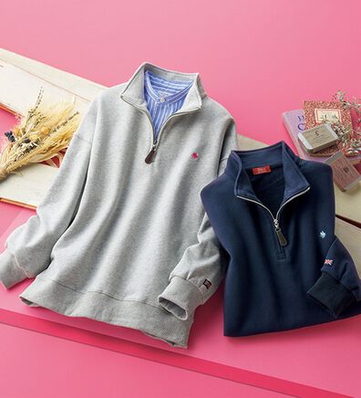 ルフラン（ルフラン）の「【２色組】【ＰＯＬＯ　ＢＣＳ】ハーフジップトレーナー（カットソー）」