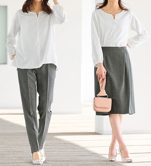 RANAN（ラナン）の「【4点セット】洗える！らくに伸びる！防シワ多機能キャリアスーツ（その他スーツ）」｜詳細画像