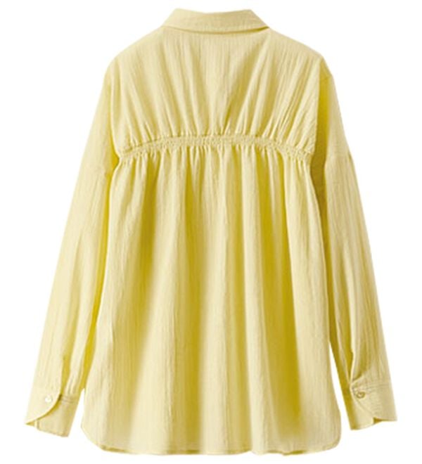 BELLUNA（ベルーナ）の「【接触冷感】透け感バックシャーリングシャツ（シャツ）」｜詳細画像