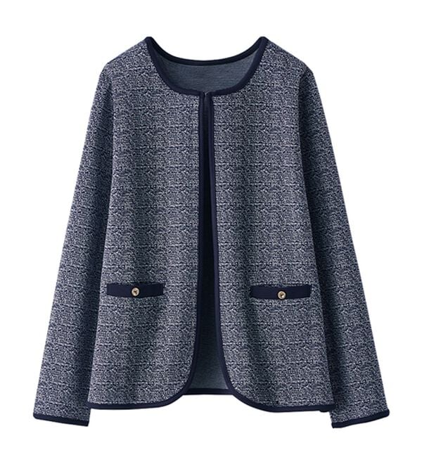 BELLUNA（ベルーナ）の「＜セレモニースタイル＞ポケット付ツイード調ジャケット（その他ジャケット）」｜詳細画像