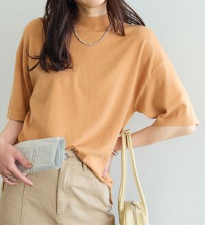 BELLUNA（ベルーナ）の「Ｔシャツが苦手な方に！ひんやり綿混ニットＴ【選べるデザイン】（ニット・セーター）」｜詳細画像