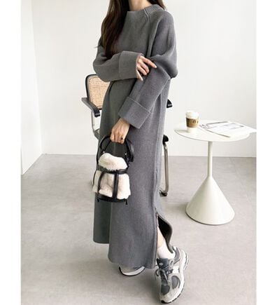 GeeRA（ジーラ）の「裾ファスナースリットニットワンピース（ニットワンピース）」