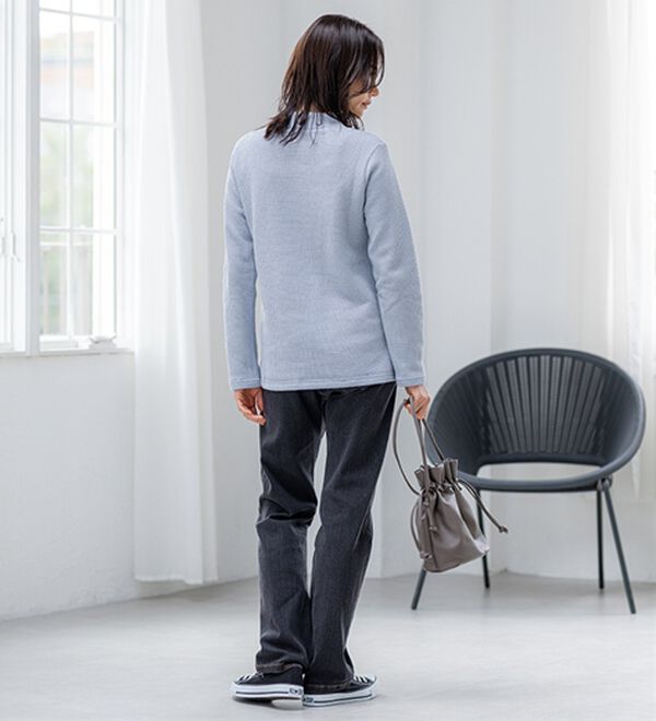 BELLUNA（ベルーナ）の「【静電気防止】ニットが苦手な方にも優しいプルオーバー（カットソー）」｜詳細画像