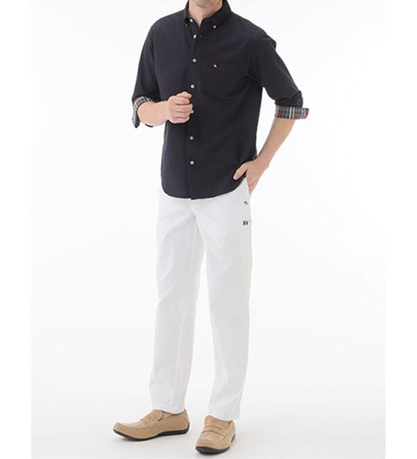 「＜アーノルド　パーマー＞シアサッカーデザインシャツ（長袖・７分袖）（メンズシャツ）」｜詳細画像