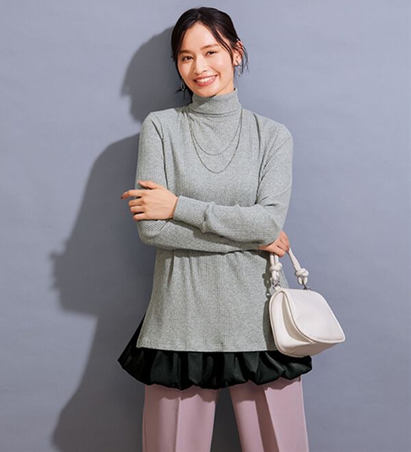 LAVIENNE（ラヴィエンヌ）の「裾バルーン切替インナータンクトップ（肌着・インナーウェア）」｜詳細画像