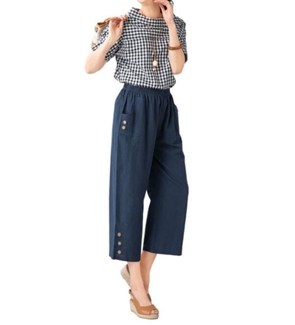 ルフラン（ルフラン）の「【３本組】柔らかふんわり心地いい綿１００％クロップドパンツ＜ポレット＞（クロップドパンツ）」｜詳細画像