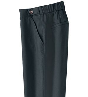 BELLUNA（ベルーナ）の「テンセル（ＴＭ）繊維混裏起毛ストレートパンツ（フルレングスパンツ）」｜黒