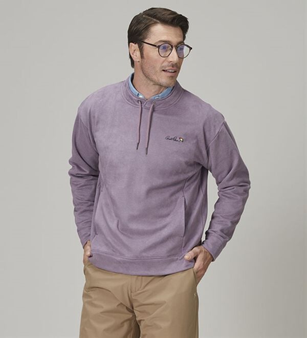 「＜アーノルド　パーマー＞パーカー風スエードトレーナー（メンズトレーナー）」｜詳細画像