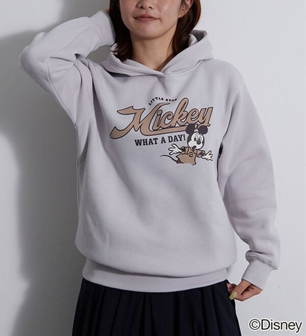 BELLUNA（ベルーナ）の「＜Ｄｉｓｎｅｙ＞【ミッキー】プリント裏起毛パーカー（パーカー）」｜詳細画像