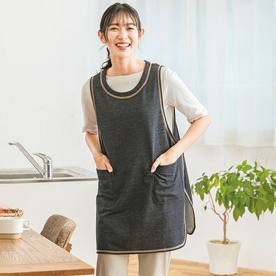 「動きやすいベスト型エプロン（エプロン）」