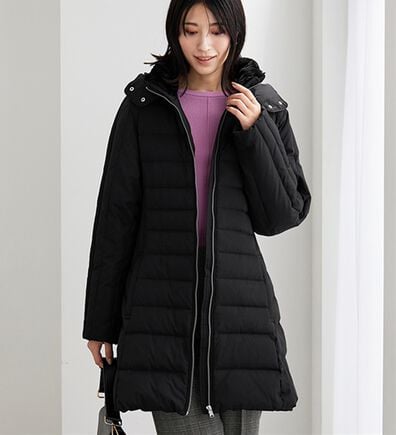 BELLUNA（ベルーナ）の「細見え！フレンチダウン使いロング丈コート（ロングコート）」