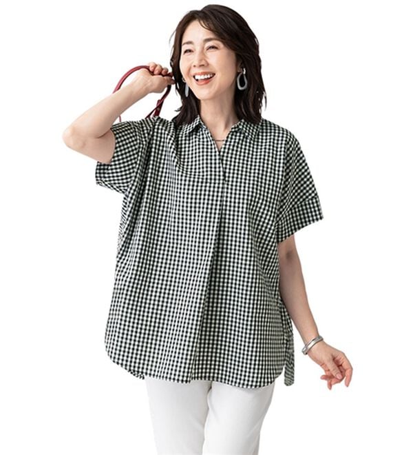 ルフラン（ルフラン）の「【３色組】３６０度カバー＊ドルマンシャツ（ブラウス）」｜詳細画像