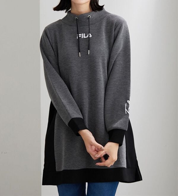 BELLUNA（ベルーナ）の「＜ＦＩＬＡ＞配色切替チュニックワンピース（チュニックワンピース）」｜詳細画像