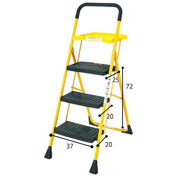 「便利なトレー付脚立（椅子・チェア・スツール）」｜詳細画像