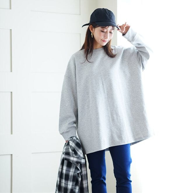 M～8L】スウェット苦手さんも嬉しい！長袖／七分袖から選べる