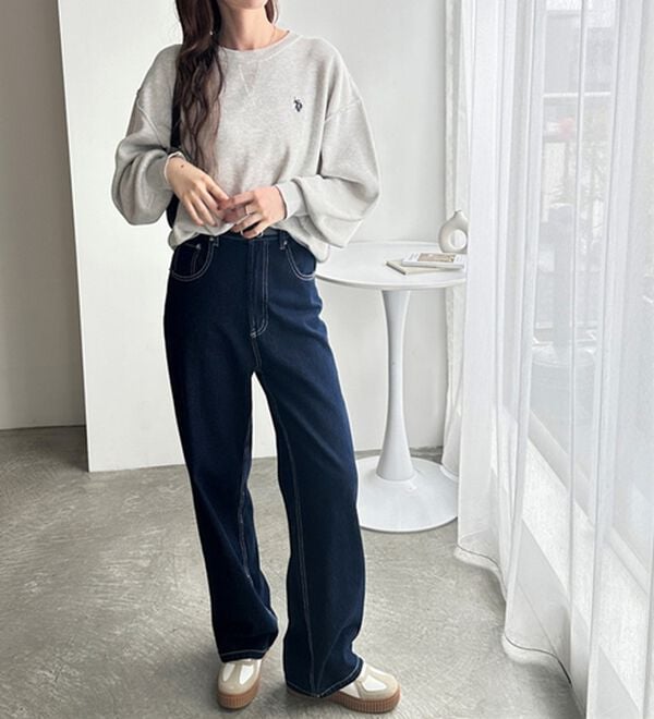 GeeRA（ジーラ）の「【U.S. POLO ASSN.】スウェットライクニット（ニット・セーター）」｜詳細画像