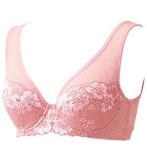 LAVIENNE（ラヴィエンヌ）の「背中すっきりなめらかブラジャー（ブラジャー）」｜ピンク