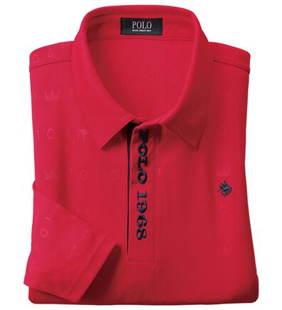 「＜ポロ・ビーシーエス＞好印象エンボスポロシャツ（メンズポロシャツ）」