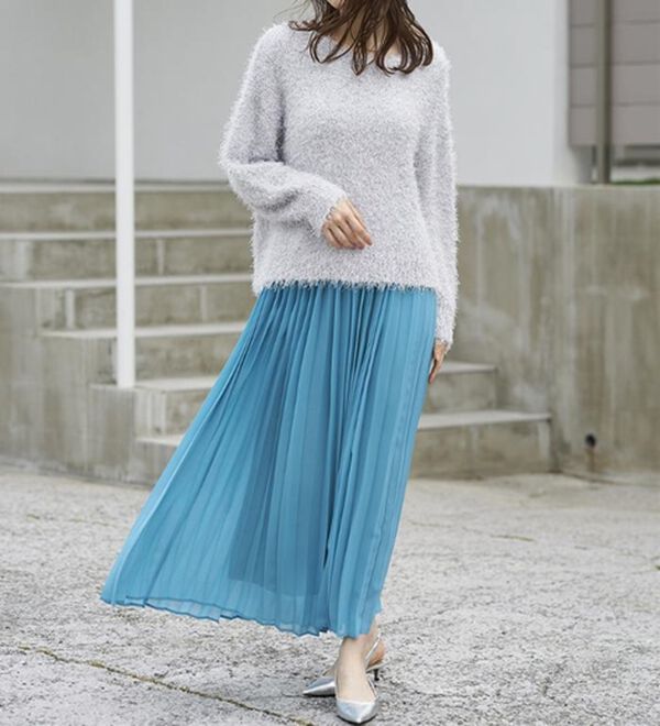 RANAN（ラナン）の「プリーツロングスカート（ロングスカート）」｜詳細画像