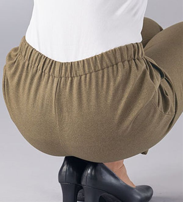 BELLUNA（ベルーナ）の「日本製サイズ満載　ふわふわ綿入りパンツ（フルレングスパンツ）」｜詳細画像