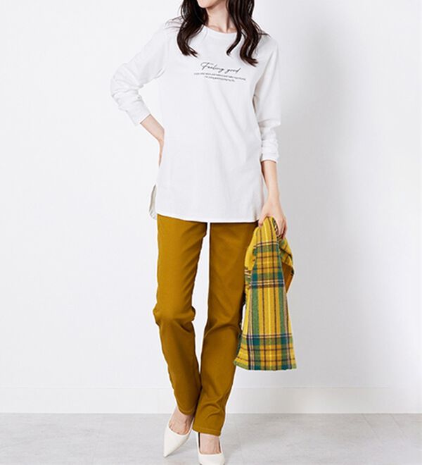 BELLUNA（ベルーナ）の「綿１００％ロゴデザインプルオーバー（カットソー）」｜詳細画像