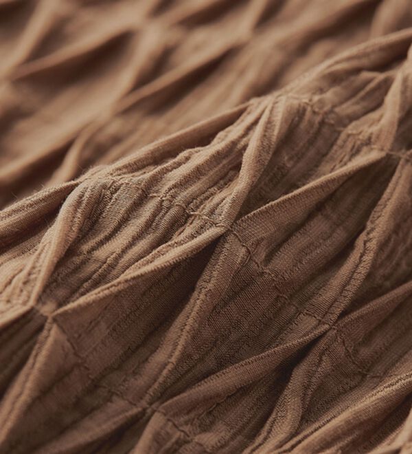 RANAN（ラナン）の「ひんやり！シャーリング風デザインロングワンピース（ロングワンピース）」｜詳細画像