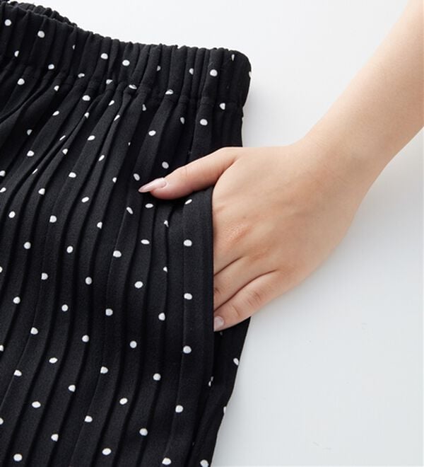 RANAN（ラナン）の「【セルフカットOK】ひんやりセミワイドプリーツパンツ（フルレングスパンツ）」｜詳細画像