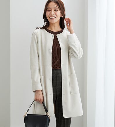 BELLUNA（ベルーナ）の「フェイクスエード切替デザインジャケット（その他ジャケット）」